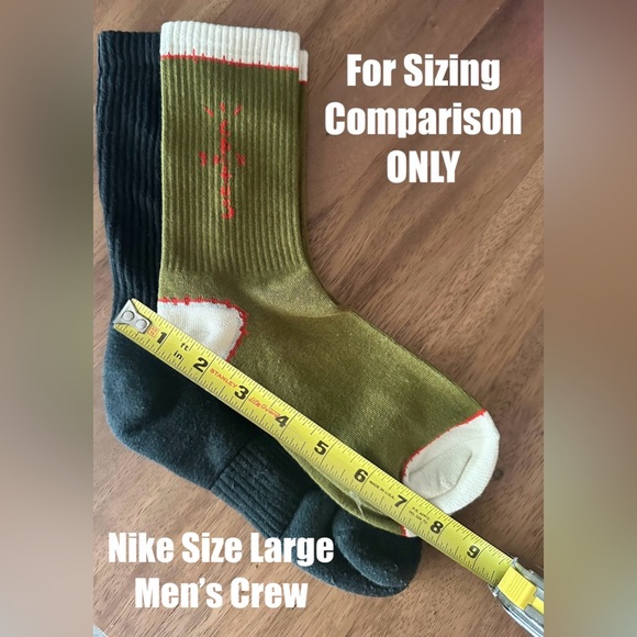 🌵🌵 CACTUS JACK Travis Scott Socks • Gray Black • Size Large • Brand New - Picture 3 of 4